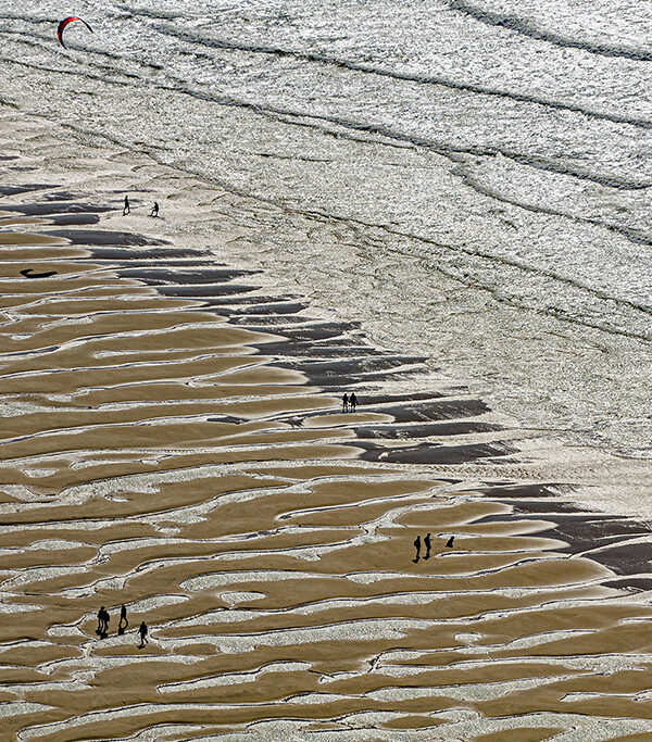 marée Basse sur le littoral argenté côte d'opale Haut de France