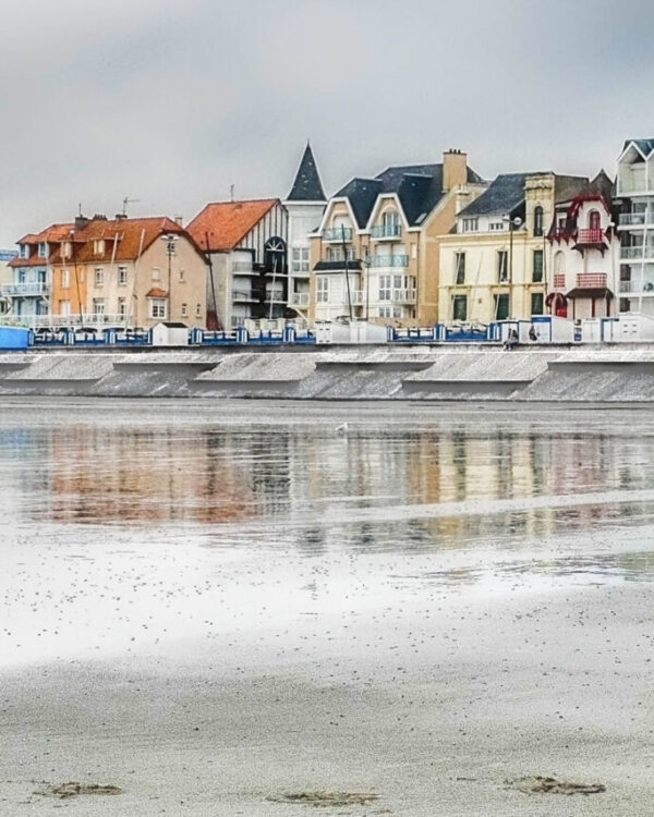 a marée basse wimereux plage